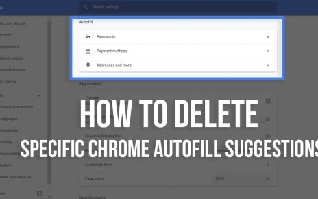 remove autofill chrome