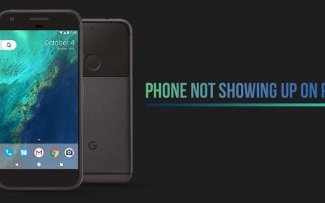 phone not showing up on pc