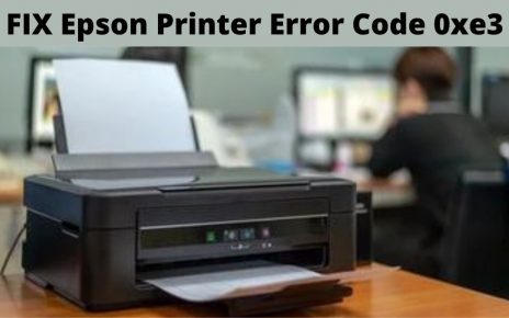 epson printer error code 0xe3